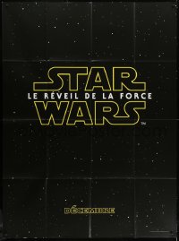 8b736 FORCE AWAKENS teaser French 1p 2015 Star Wars: Episode VII, title over starry background!