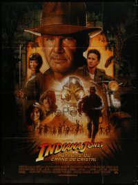 8b786 INDIANA JONES & THE KINGDOM OF THE CRYSTAL SKULL French 1p 1908 Spielberg, Drew Struzan art!