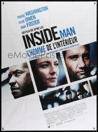 8b788 INSIDE MAN French 1p 2006 Spike Lee, Denzel Washington, Clive Owen, Jodie Foster!