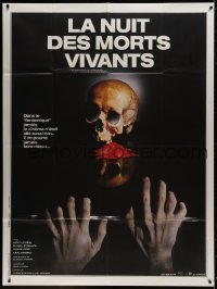 8b857 NIGHT OF THE LIVING DEAD French 1p R1984 George Romero zombie classic, completely different!