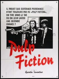 8b884 PULP FICTION French 1p 1994 Tarantino, should Travolta & Jackson give 'em a second chance?