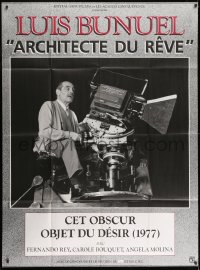 8b945 THAT OBSCURE OBJECT OF DESIRE French 1p R1980s great image of director Luis Bunuel & camera!