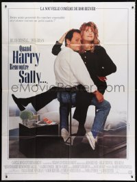8b981 WHEN HARRY MET SALLY French 1p 1989 great romantic image of Billy Crystal & Meg Ryan!