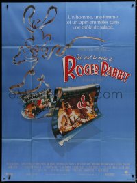 8b984 WHO FRAMED ROGER RABBIT French 1p 1988 Robert Zemeckis, Bob Hoskins, cartoon/live action!
