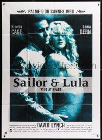 8b985 WILD AT HEART French 1p 1990 David Lynch, Nicolas Cage & Laura Dern, Sailor & Lula!