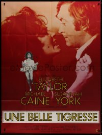 8b991 X Y & ZEE French 1p 1971 different c/u of Elizabeth Taylor & Michael Caine embracing!
