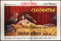 8b561 CLEOPATRA French 2p 1963 Terpning art of Elizabeth Taylor, Richard Burton & Rex Harrison!