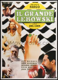 8b102 BIG LEBOWSKI Italian 1p 1998 Coen Bros cult classic, Jeff Bridges, Julianne Moore, different!