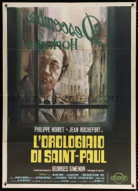 8b125 CLOCKMAKER Italian 1p 1974 directed by Bertrand Tavernier, Casaro art of Philippe Noiret!