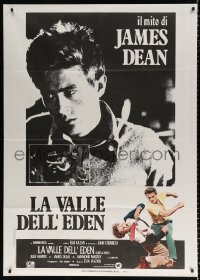 8b133 EAST OF EDEN Italian 1p R1980s first James Dean, John Steinbeck, directed by Elia Kazan!
