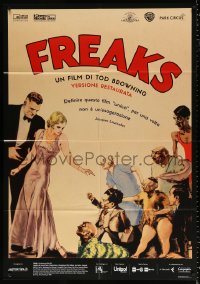 8b139 FREAKS Italian 1p R2016 Tod Browning classic, wonderful art from 1st release Belgian poster!