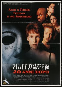 8b154 HALLOWEEN H20 Italian 1p 1998 Jamie Lee Curtis sequel, terror won't be taking a vacation!