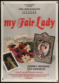8b185 MY FAIR LADY Italian 1p R1976 cool different image of Audrey Hepburn photo portraits!