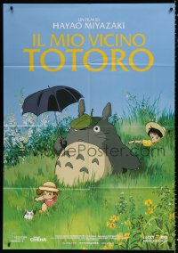 8b186 MY NEIGHBOR TOTORO Italian 1p 2009 classic Hayao Miyazaki anime cartoon, great image!
