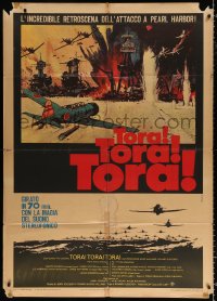 8b242 TORA TORA TORA Italian 1p 1970 the re-creation of the attack on Pearl Harbor, Bob McCall art!!