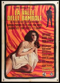 8b247 VALLEY OF THE DOLLS Italian 1p 1969 different art of naked Patty Duke by Enzo Nistri!