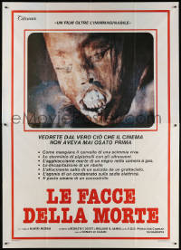 8b026 FACES OF DEATH Italian 2p 1981 cult horror documentary, gruesome image, very rare!