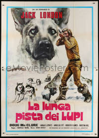 8b032 HELLHOUNDS OF ALASKA Italian 2p 1974 Doug McClure & dogs, Die Blutigen Geier von Alaska!