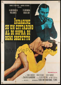 8b036 INVESTIGATION OF A CITIZEN ABOVE SUSPICION Italian 2p 1970 Volonte & half-naked woman!