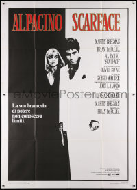 8b067 SCARFACE Italian 2p 1984 Al Pacino as Tony Montana, Michelle Pfeiffer, De Palma, Oliver Stone