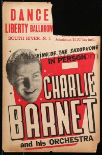 8b290 CHARLIE BARNET & HIS ORCHESTRRA music concert WC 1940s King of the Saxophone in person!