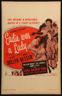 8b313 EADIE WAS A LADY WC 1944 Ann Miller becomes a burlesque queen in 4 teasy lessons!