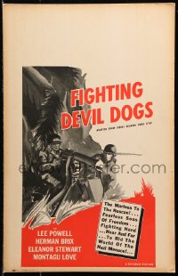 8b320 FIGHTING DEVIL DOGS WC 1944 adapted from 1938 serial bearing the same title, cool art!