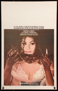 8b335 GHOSTS - ITALIAN STYLE WC 1968 Questi fantasmi, sexy Sophia Loren close up!