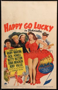 8b348 HAPPY GO LUCKY WC 1943 sexy Mary Martin looks for a rich husband in tropical Trinidad!