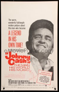 8b378 JOHNNY CASH WC 1969 great c/u of most famous country music star, a legend in his own time!