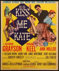 8b383 KISS ME KATE 2D WC 1953 great image of Howard Keel spanking Kathryn Grayson, sexy Ann Miller!