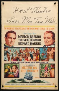 8b419 MUTINY ON THE BOUNTY WC 1962 Marlon Brando as Fletcher Christian, Trevor Howard, Harris!
