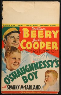 8b429 O'SHAUGHNESSY'S BOY WC 1935 Wallace Beery, his lost son Jackie Cooper, Spanky McFarland