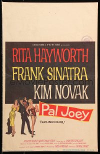 8b439 PAL JOEY WC 1957 Maurice Thomas art of Frank Sinatra, sexy Rita Hayworth & Kim Novak!
