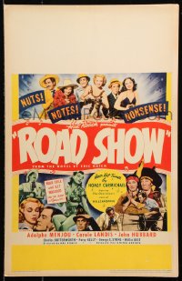 8b463 ROAD SHOW WC 1941 Hal Roach, Adolphe Menjou, Carole Landis, nuts, notes, nonsense!