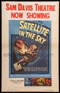 8b470 SATELLITE IN THE SKY WC 1956 English, the never-told story of life on the roof of the Earth!