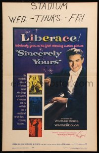 8b478 SINCERELY YOURS WC 1955 famous pianist Liberace brings a crescendo of love to empty lives!