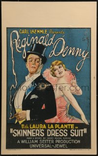 8b480 SKINNER'S DRESS SUIT WC 1926 art of dapper Reginald Denny & sexy Laura La Plante!