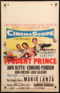 8b500 STUDENT PRINCE WC 1954 great art of pretty Ann Blyth & Edmund Purdom, romantic musical!