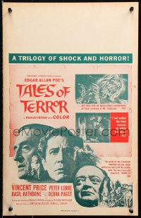 8b503 TALES OF TERROR Benton WC 1962 great images of Peter Lorre, Vincent Price & Basil Rathbone!