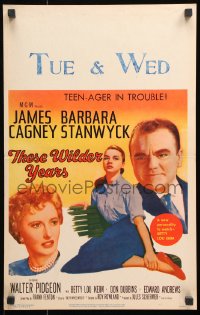 8b512 THESE WILDER YEARS WC 1956 James Cagney & Barbara Stanwyck have a teenager in trouble!