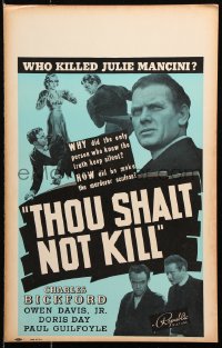 8b520 THOU SHALT NOT KILL WC 1939 how did Charles Bickford make the murderer confess!