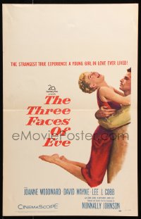 8b521 THREE FACES OF EVE WC 1957 Vince Edwards, Joanne Woodward has multiple personalities!