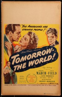 8b530 TOMORROW THE WORLD WC 1944 Fredric March & Betty Field try to redeem Nazi youth Skip Homeier!