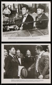 8c955 HARDER THEY FALL 2 8x10 stills R1985 great images of Humphrey Bogart in boxing classic!