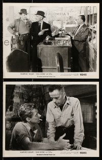 8c957 HIGH SIERRA 2 8x10 stills R1956 Humphrey Bogart as Mad Dog Killer Roy Earle!