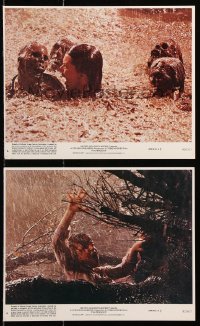 8c148 POLTERGEIST 2 8x10 mini LCs 1982 Hooper, Spielberg, Williams in Poole, Robins eaten by tree!