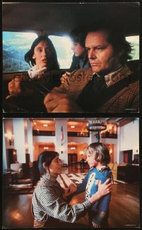 8c152 SHINING 2 8x10 mini LCs 1980 Stephen King & Stanley Kubrick, Jack Nicholson, Duvall!
