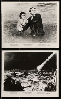 8c990 THIS ISLAND EARTH 2 8x10 stills 1955 Morrow & Faith Domergue, Zagon meteor attack on Metaluna!