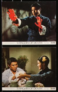 8c013 5 FINGERS OF DEATH 8 8x10 mini LCs 1973 martial arts masterpiece with sights like never before!